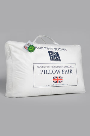 Goose Feather & Down Extra Fill Pillows